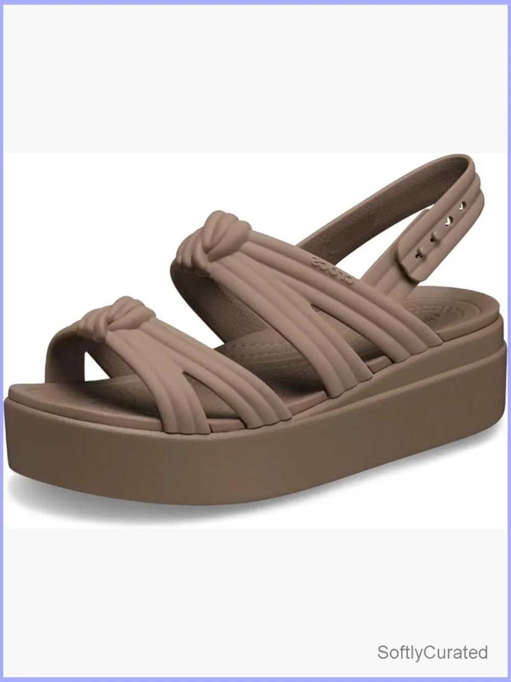 Wedge Sandals with Knotted Straps Comfort Sink-In Softness